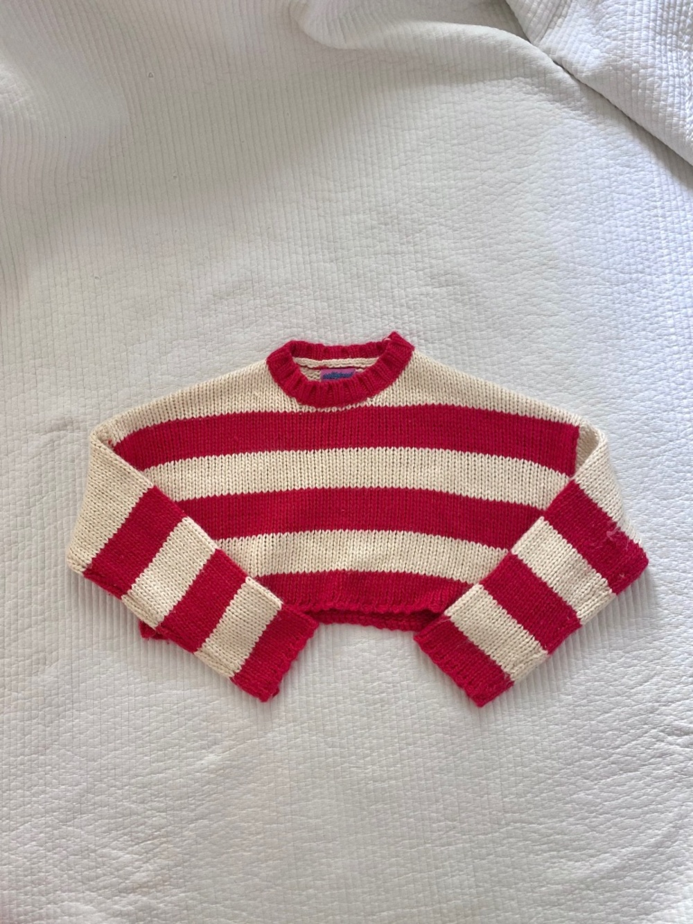 Edikted red and white striped sweater
